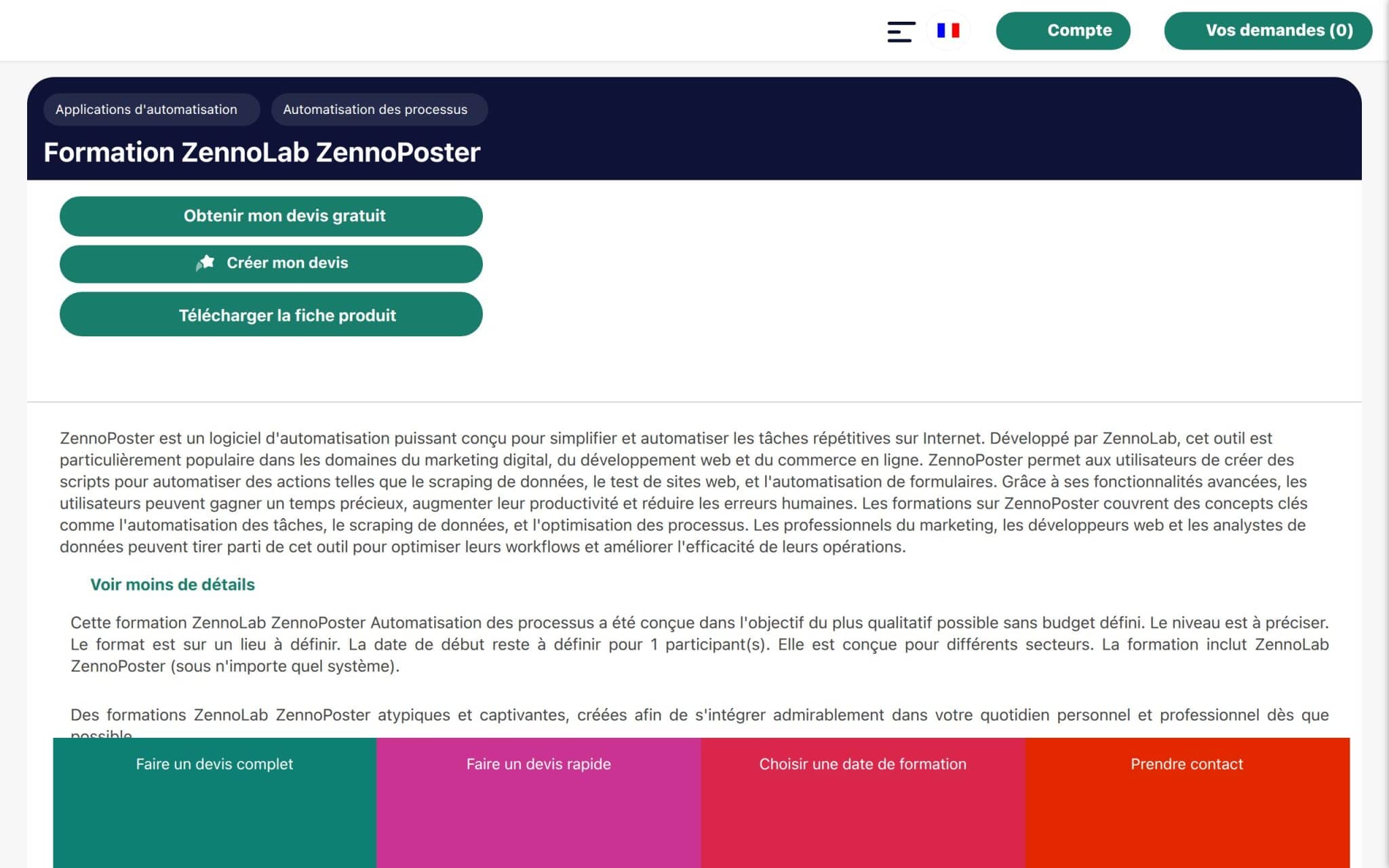 Formation ZennoLab Zennoposter - Optédif Formation