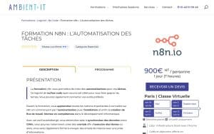 Formation n8n : L’automatisation des tâches – Ambient IT