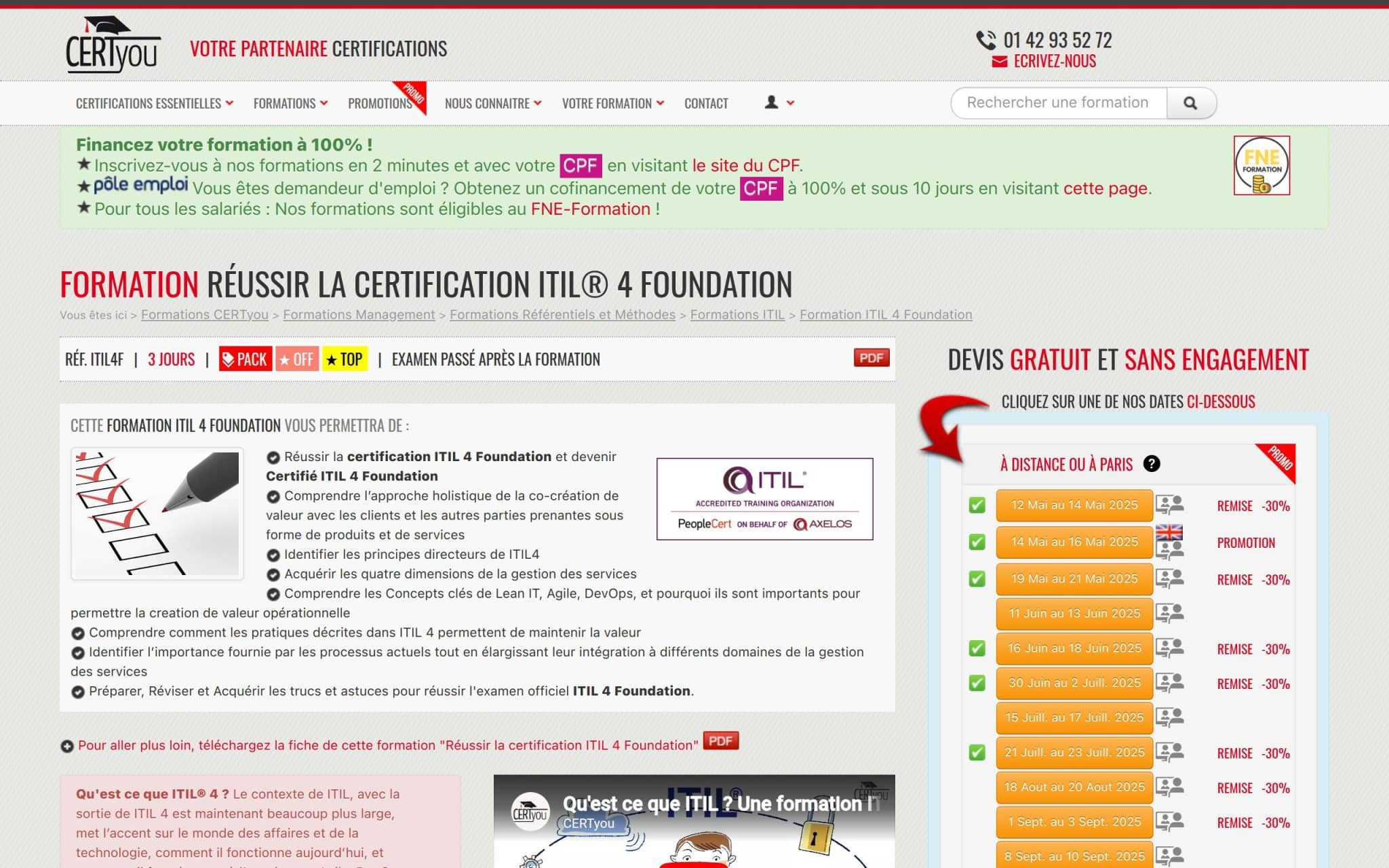 Formation Réussir la certification ITIL 4 Foundation - CertYou