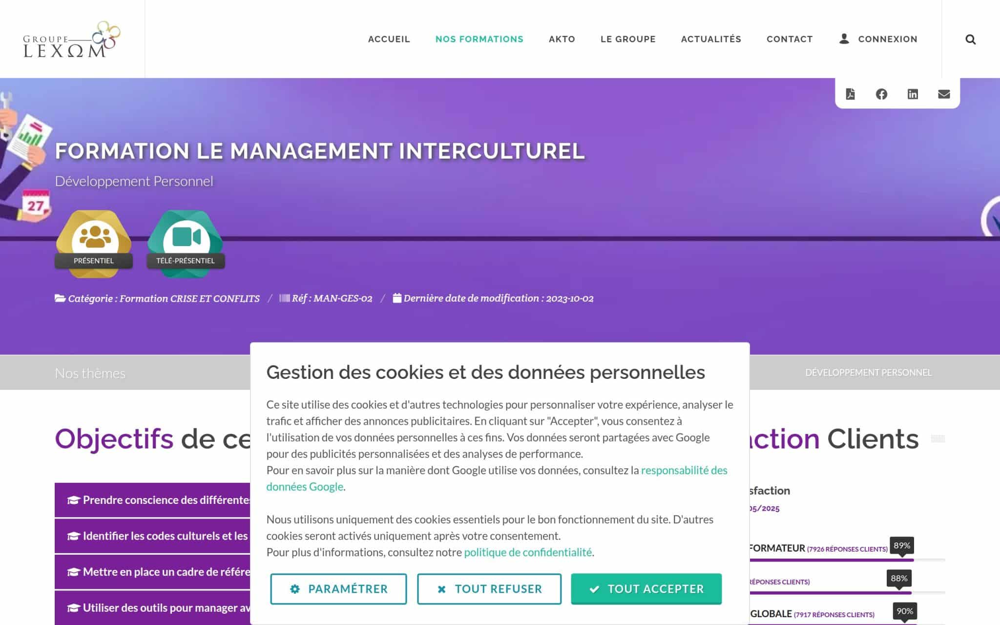 Formation Le management interculturel - Groupe Lexom