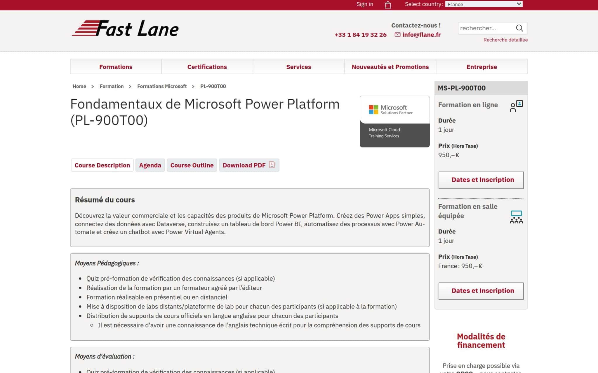 Formation Fondamentaux de Microsoft Power Platform (PL-900T00) - Fast Lane
