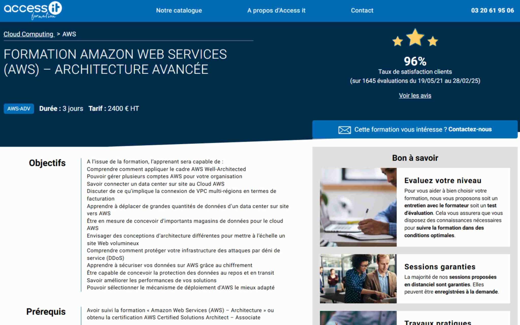 Formation Amazon Web Services (AWS) – Architecture avancée - Access IT