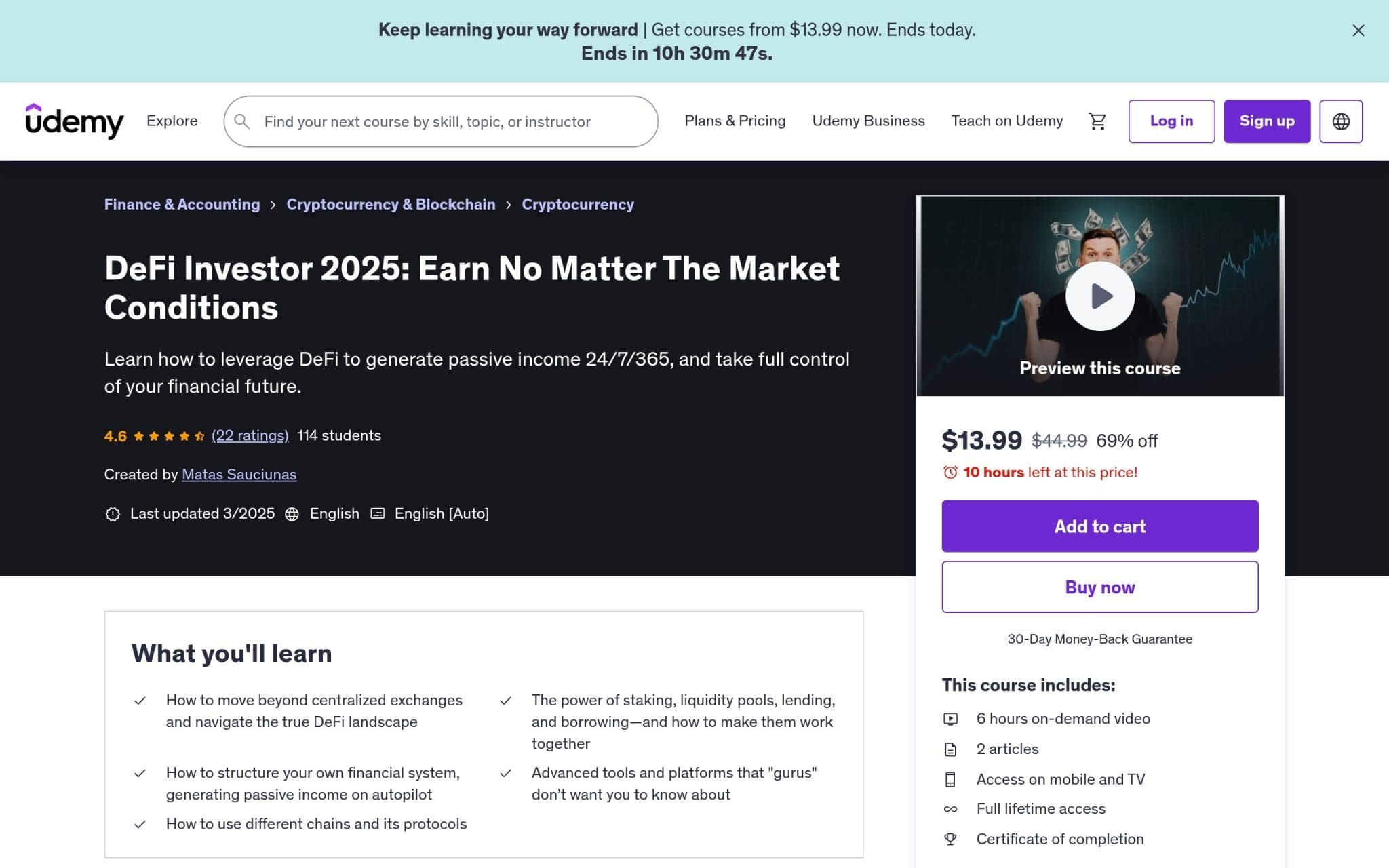 Formations DeFi : Classement 2026 🏆 (LearnThings)