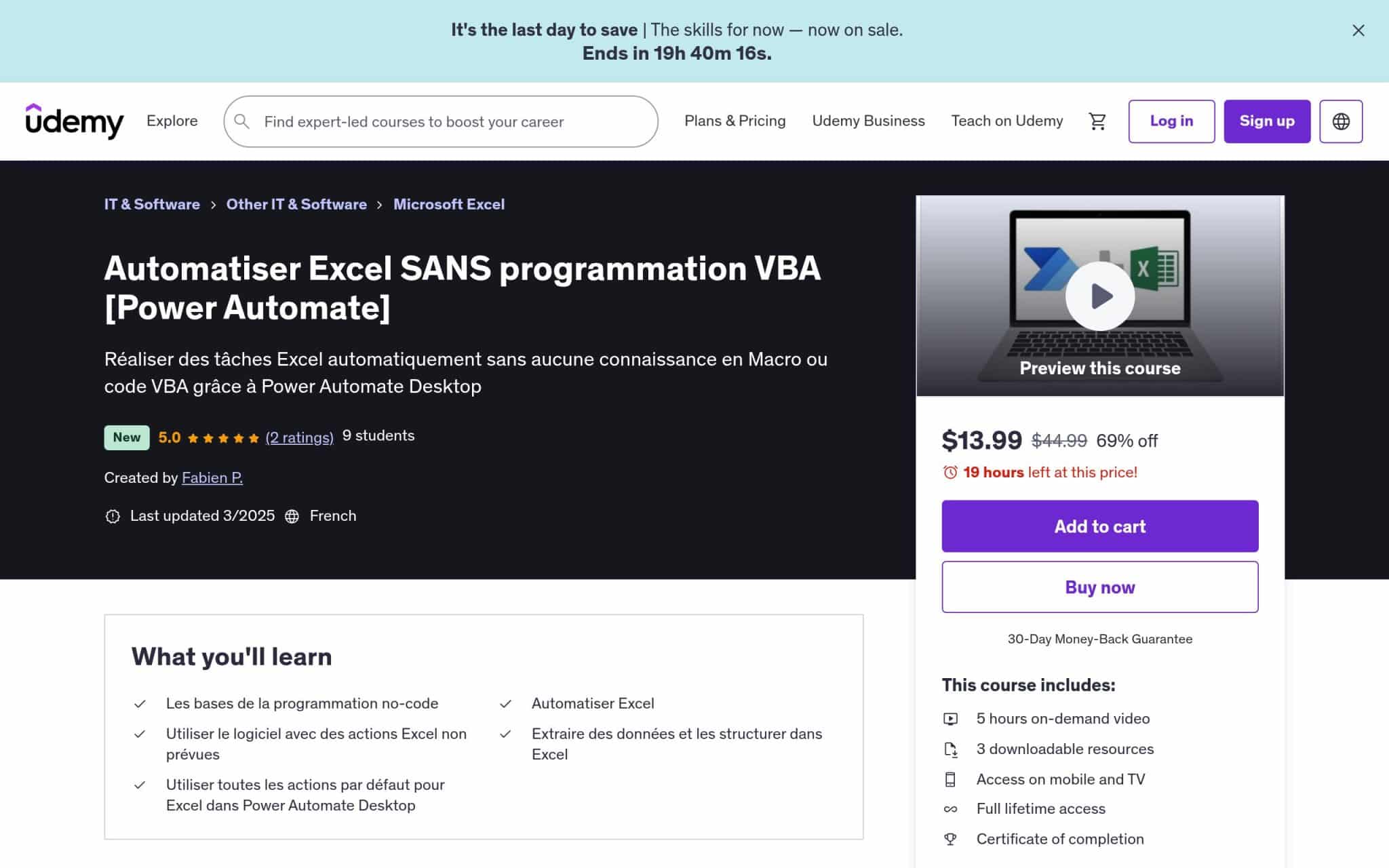 Automatiser Excel SANS programmation VBA - Power Automate - Udemy