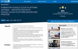 Formation Google Cloud Platform GCP300A – Architecting with Google Cloud Platform Design and Process – Access IT