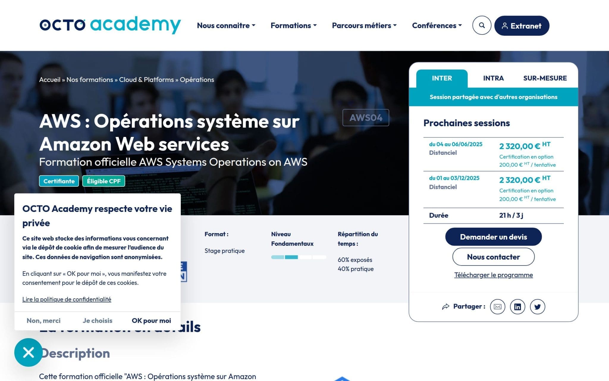 AWS : Opérations système sur Amazon Web services - Octo Academy