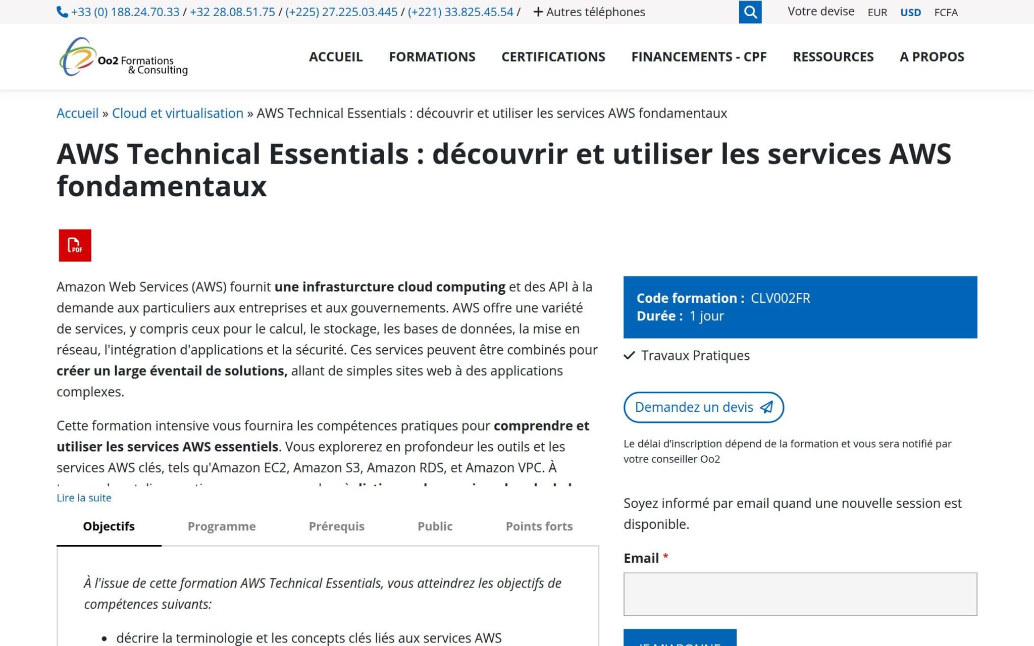 AWS Technical Essentials - Oo2 Formations & Consulting