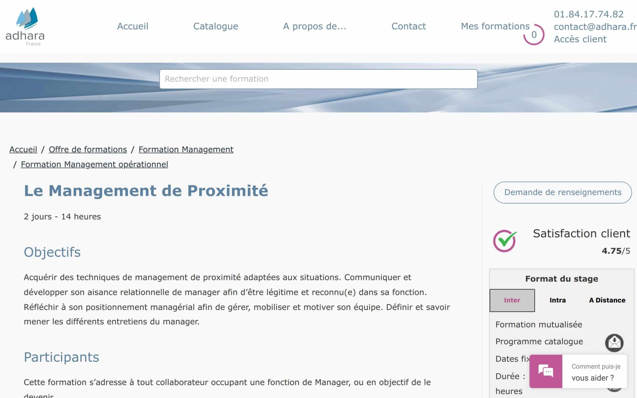 Le Management de Proximité - adhara France