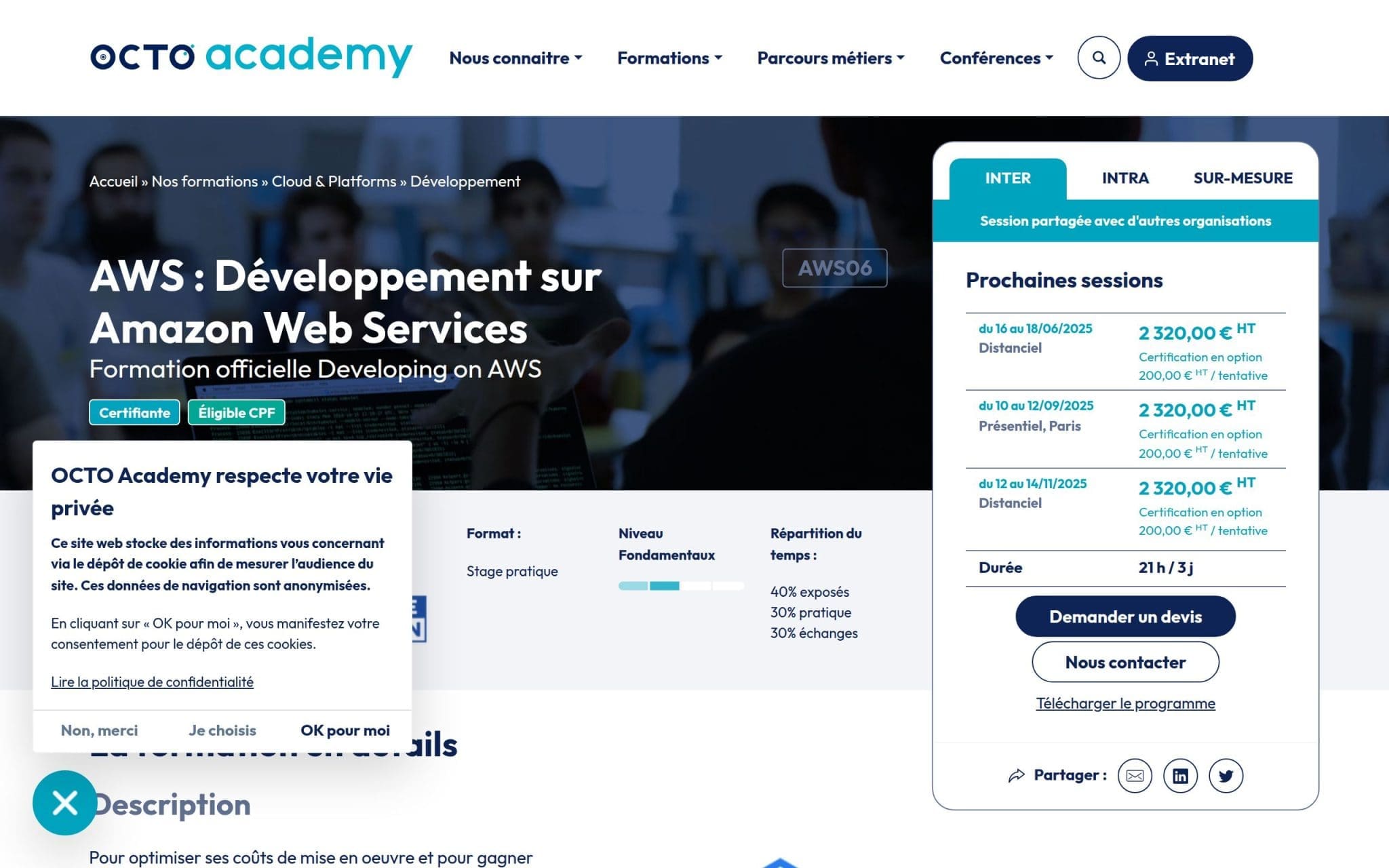 AWS : Développement sur Amazon Web Services - Octo Academy