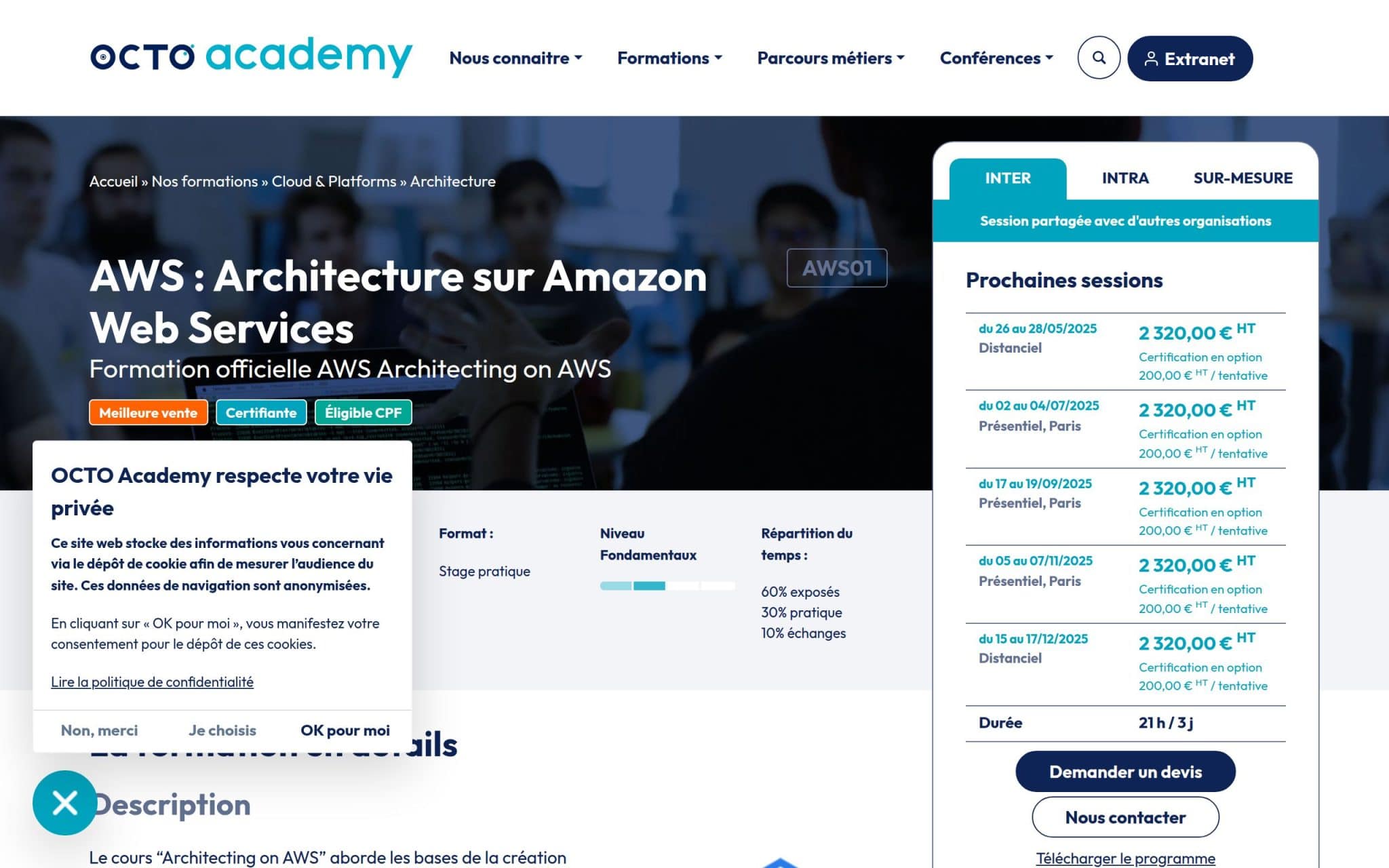 AWS : Architecture sur Amazon Web Services - Octo Academy