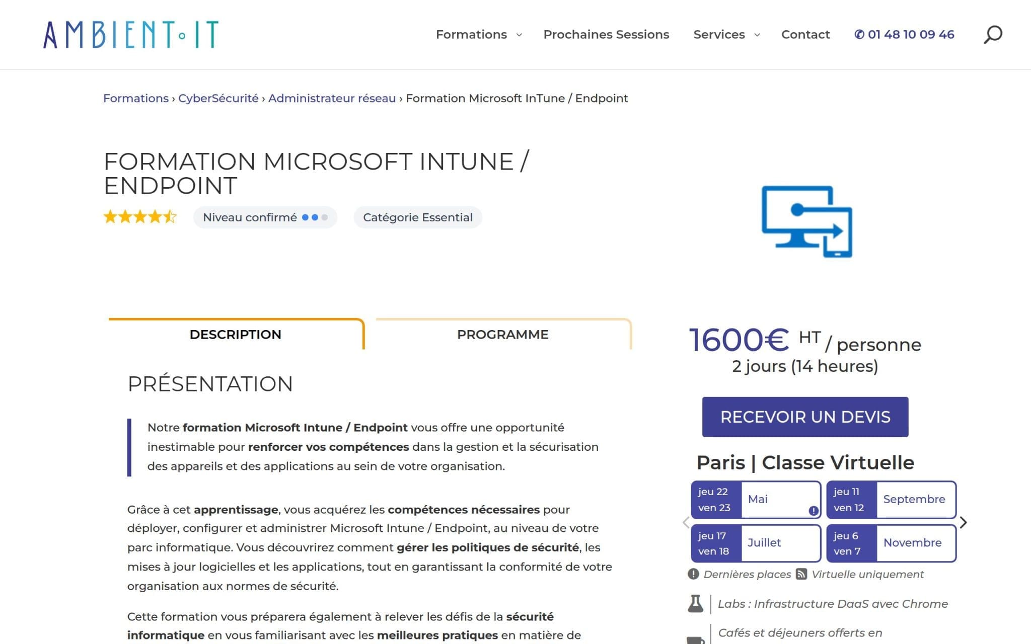 Formation Microsoft InTune / Endpoint - Ambient IT