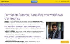 Automa : Simplifiez vos workflows d'entreprise - Formateur Make Integromat