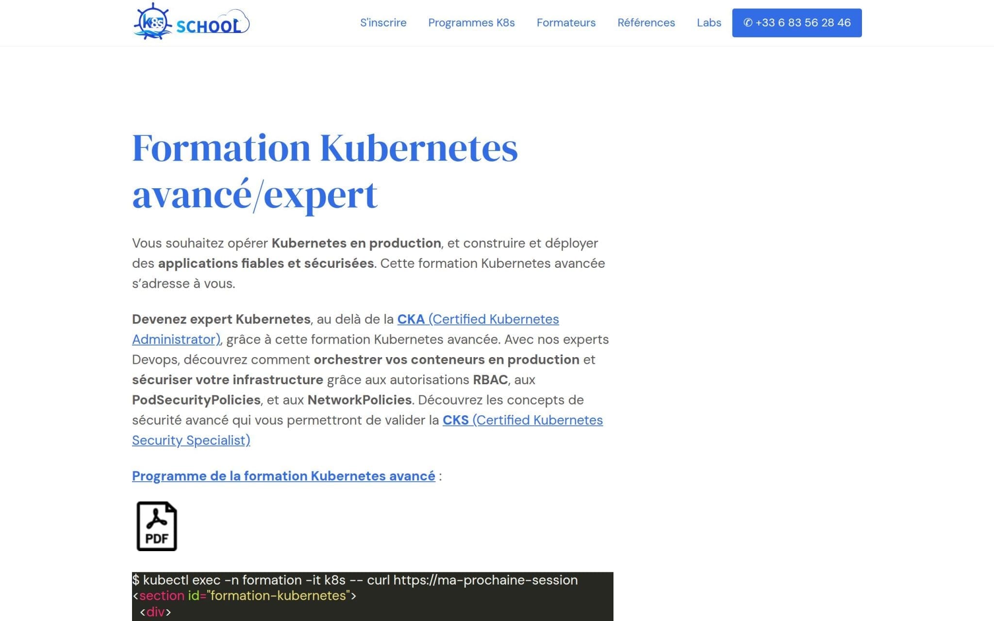 Formation Kubernetes avancé/expert - K8s School