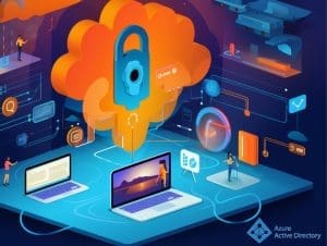 Une illustration d’un nuage avec un cadenas dessus.