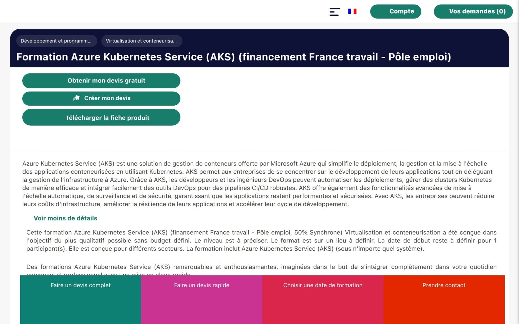 Formation Azure Kubernetes Service (AKS) - Optédif Formation