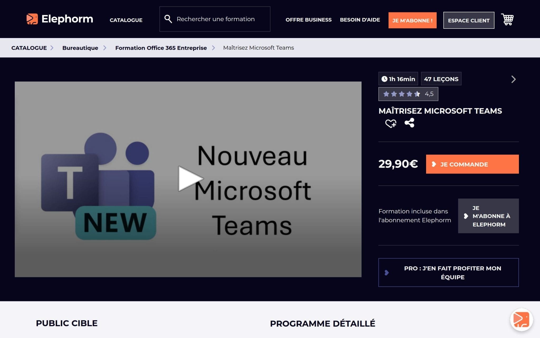 Maîtrisez Microsoft Teams - Elephorm