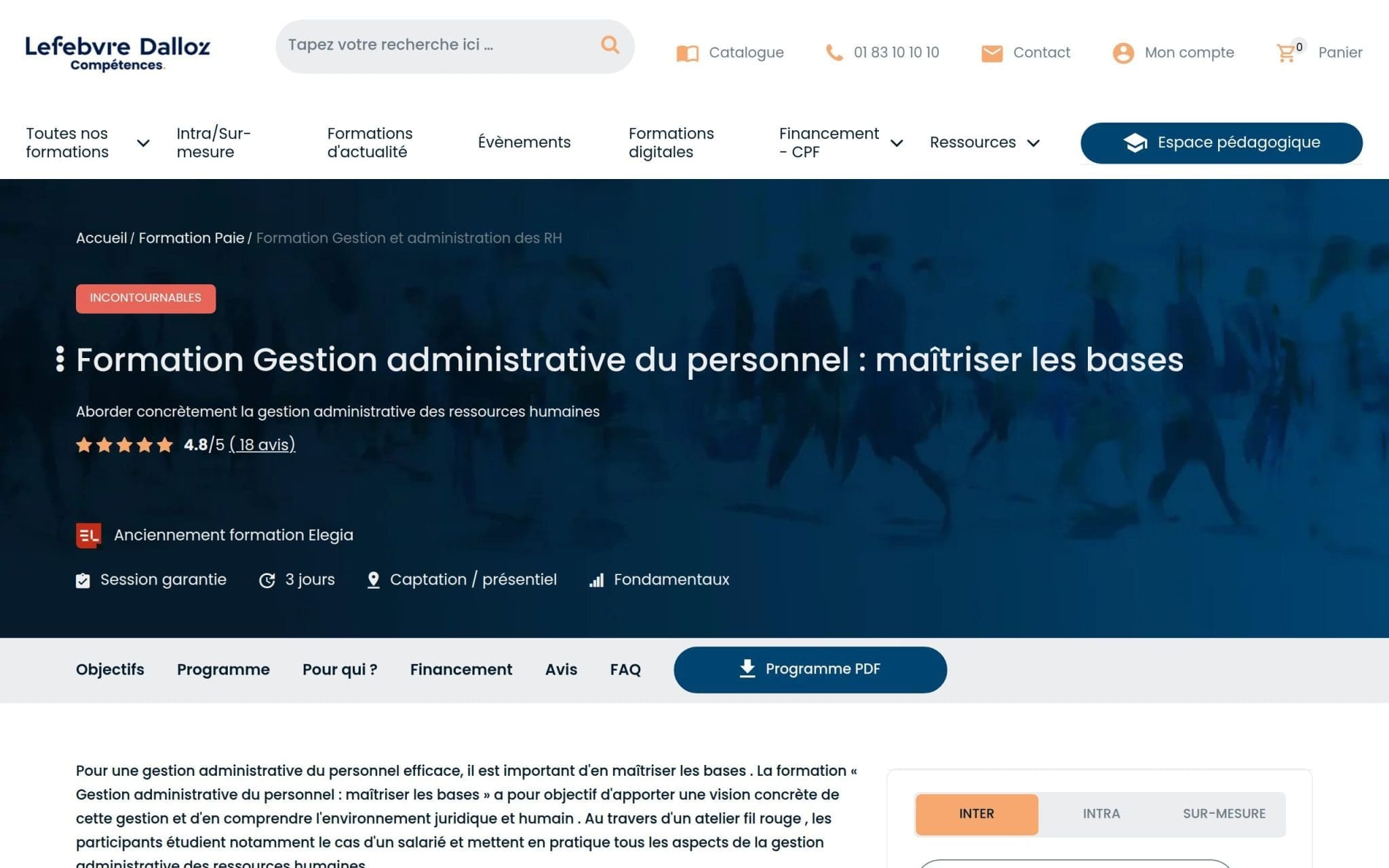 Formation Gestion administrative du personnel : maßtriser les bases - Lefebvre Dalloz Compétences