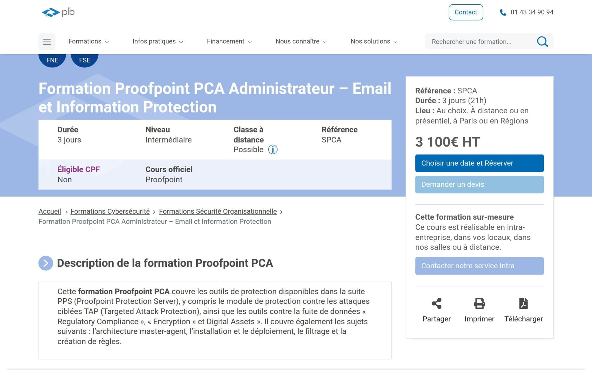 Formation Proofpoint PCA Administrateur - Plb Consultant