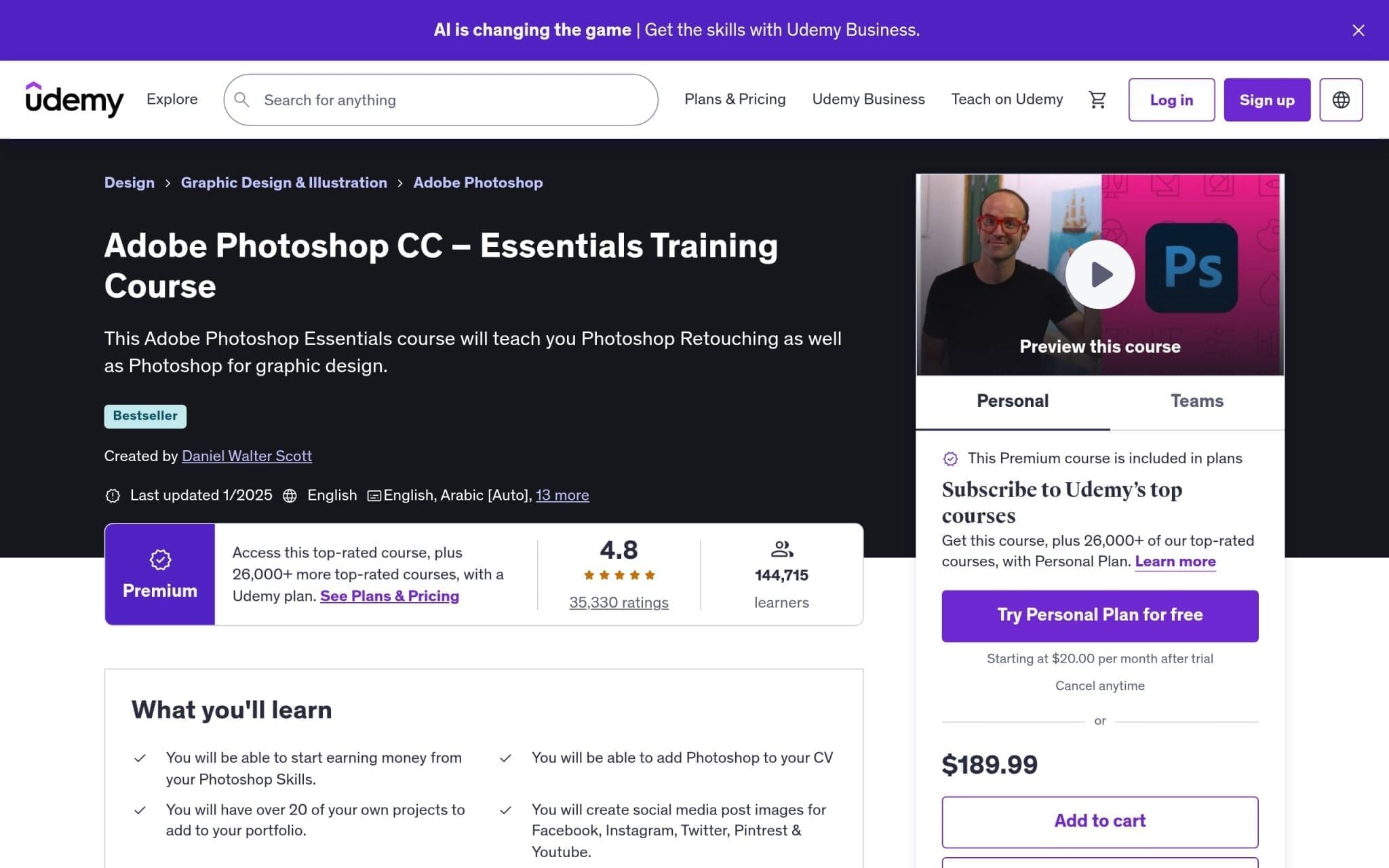 Adobe Photoshop CC â Essentials Training Course - Udemy