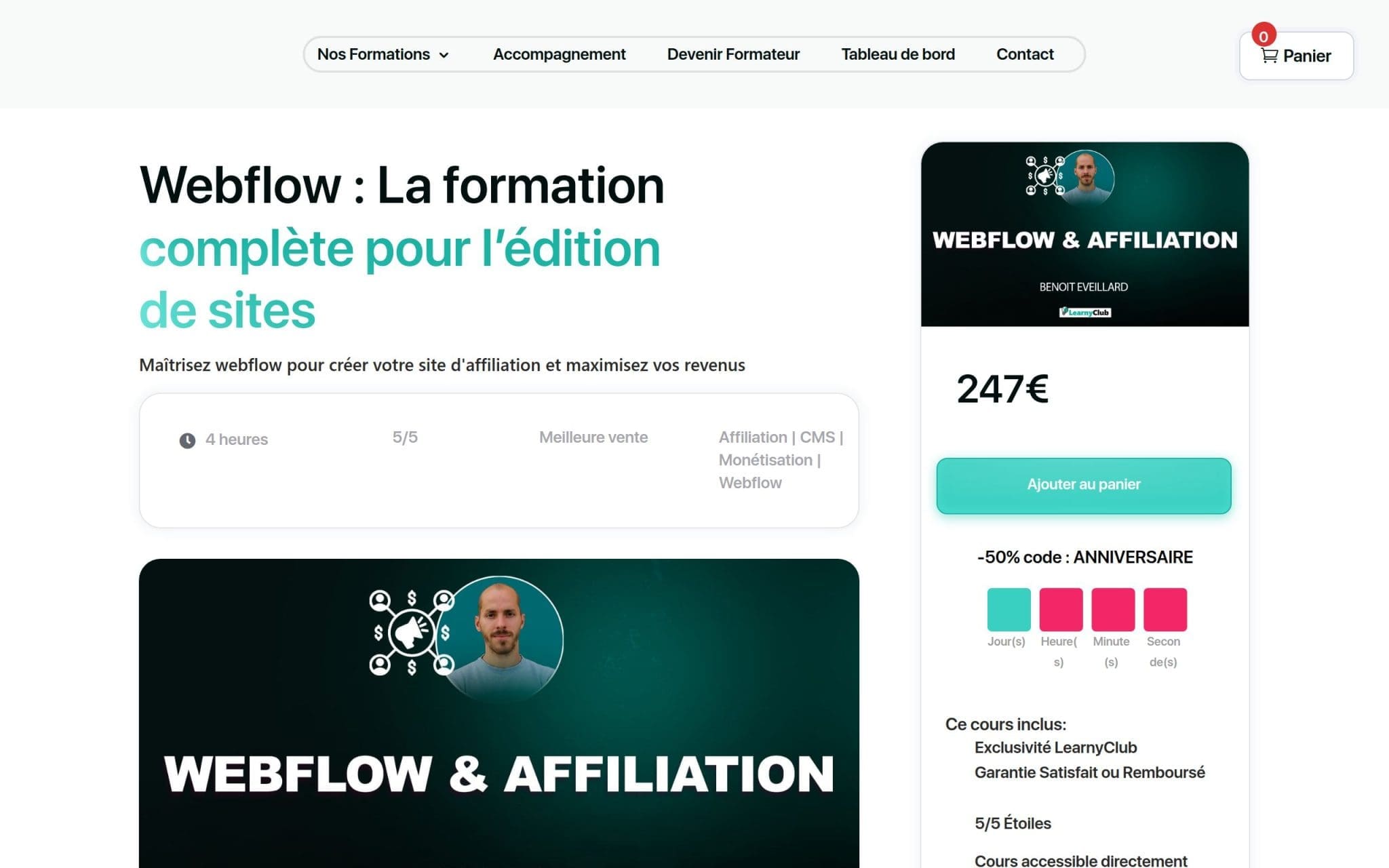 Formation Webflow : La complète pour l’édition de sites - LearnyClub