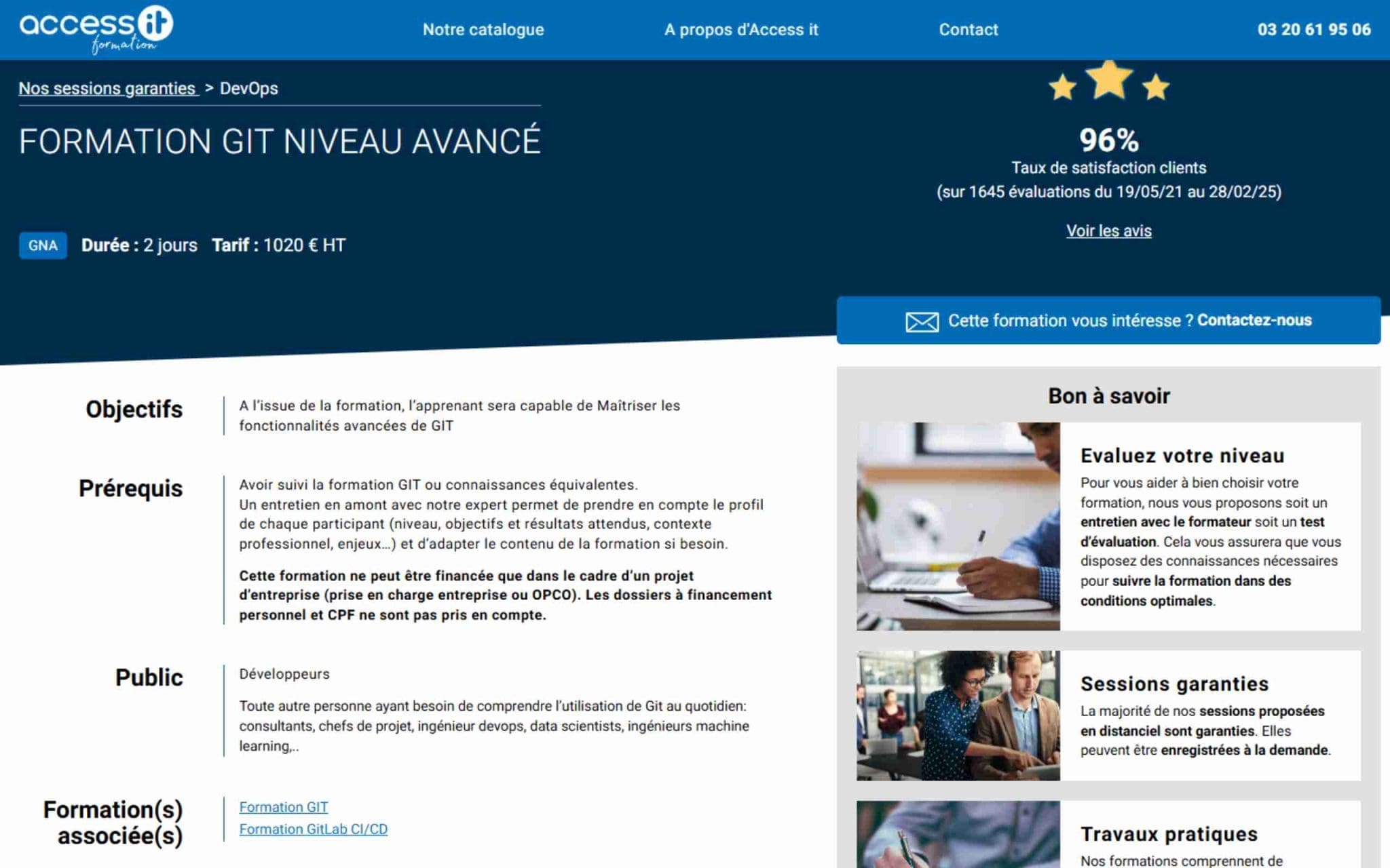 Formation GIT Niveau Avancé - Access IT