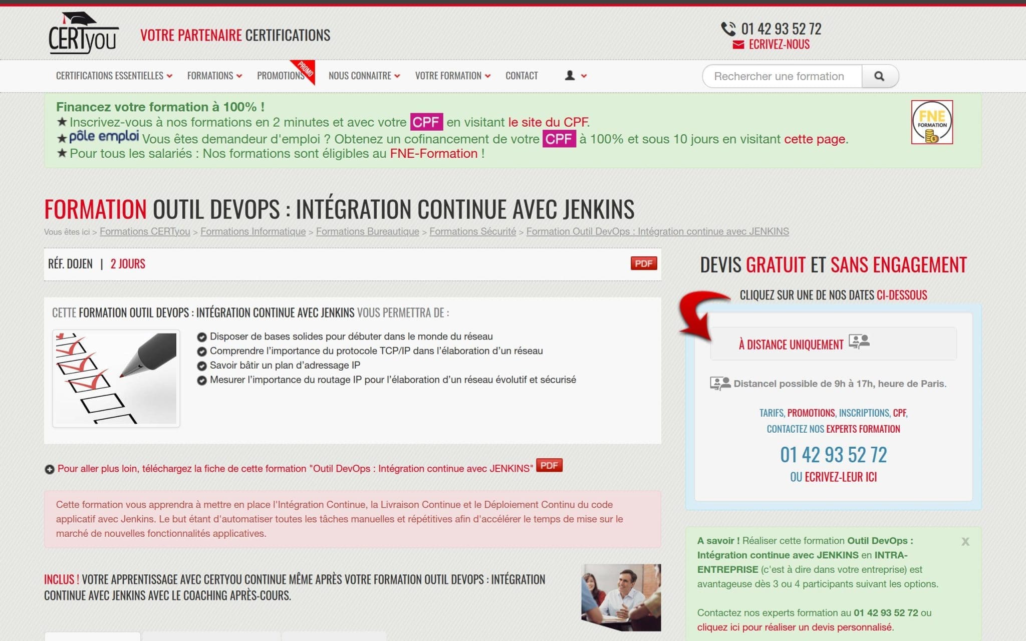 Formation Outil DevOps : Intégration continue avec JENKINS - CertYou