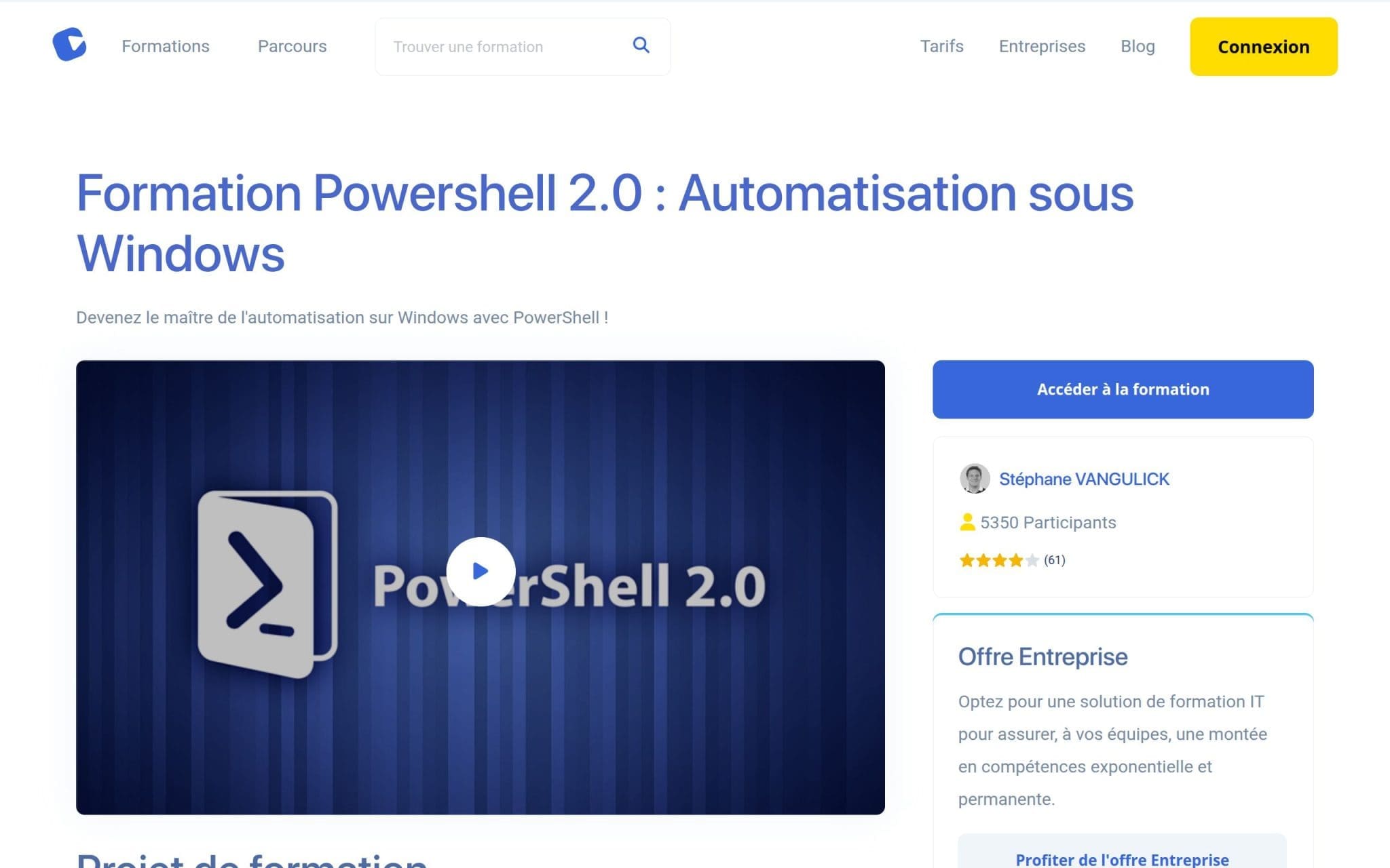 Formation Powershell 2.0 : Automatisation sous Windows - Alphorm