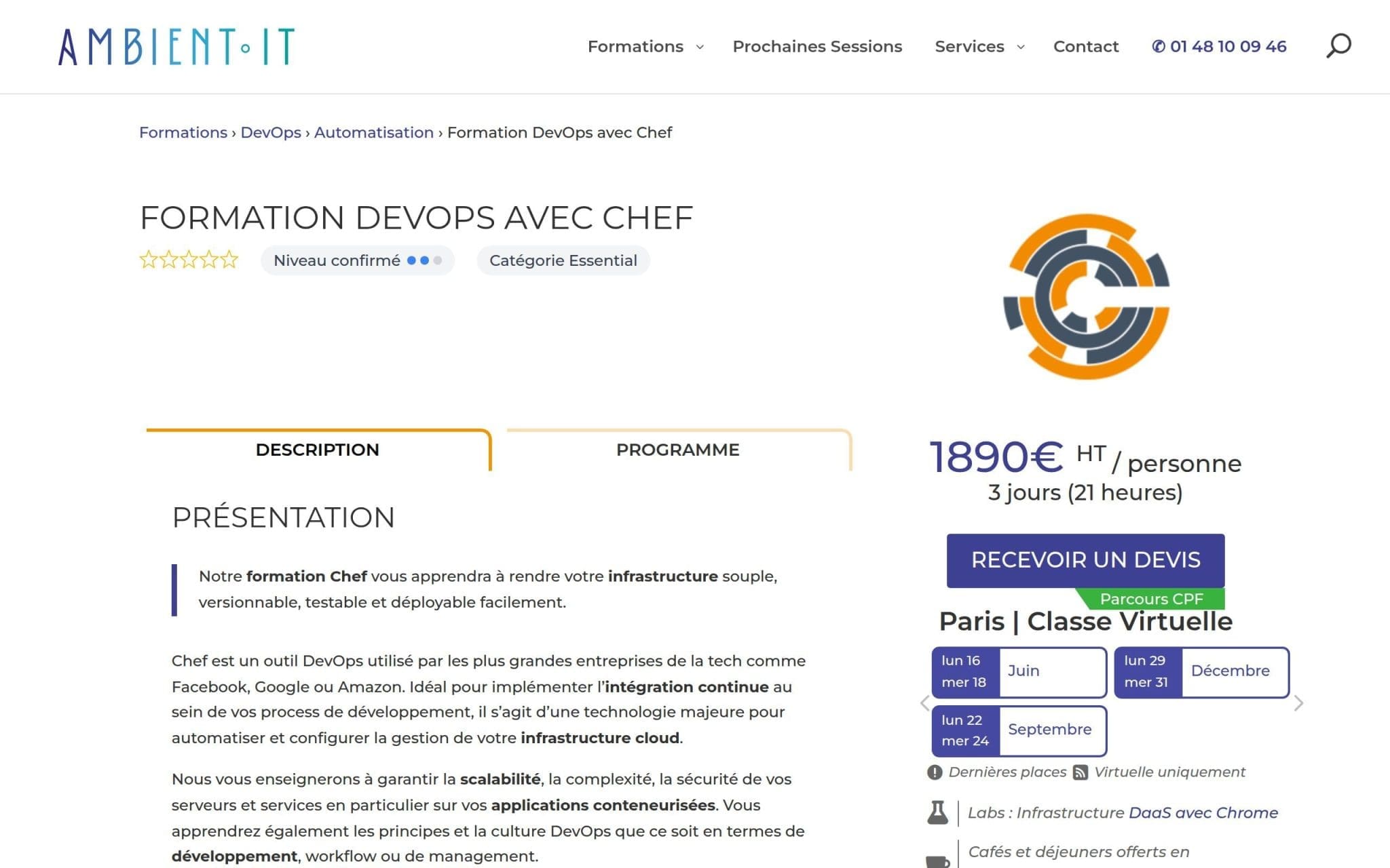 Formation DevOps avec Chef - Ambient IT