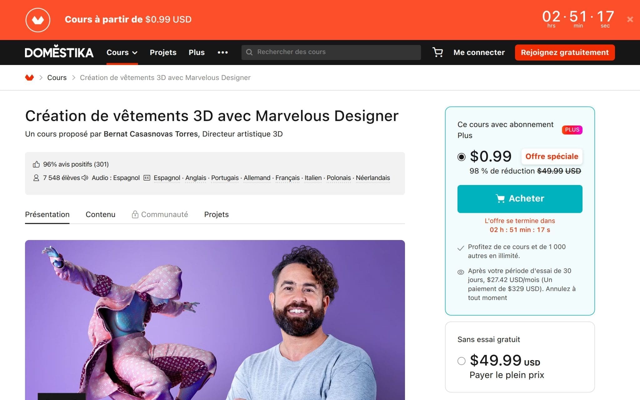 CrĂ©ation de vĂȘtements 3D avec Marvelous Designer - Domestika