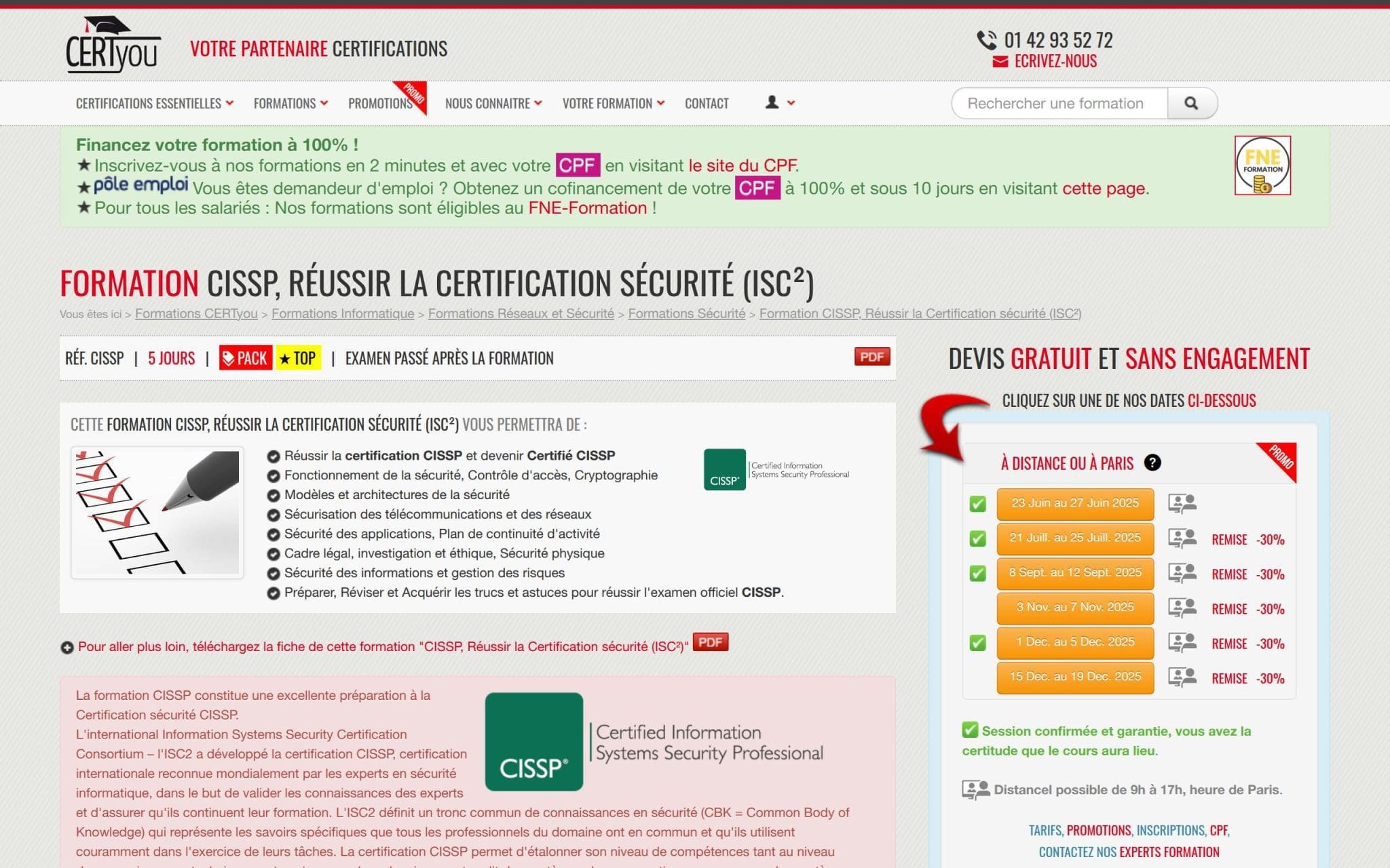Formation CISSP, Réussir la Certification sécurité - CertYou