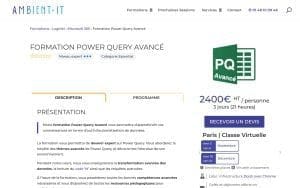 Formation Power Query Avancé – Ambient IT
