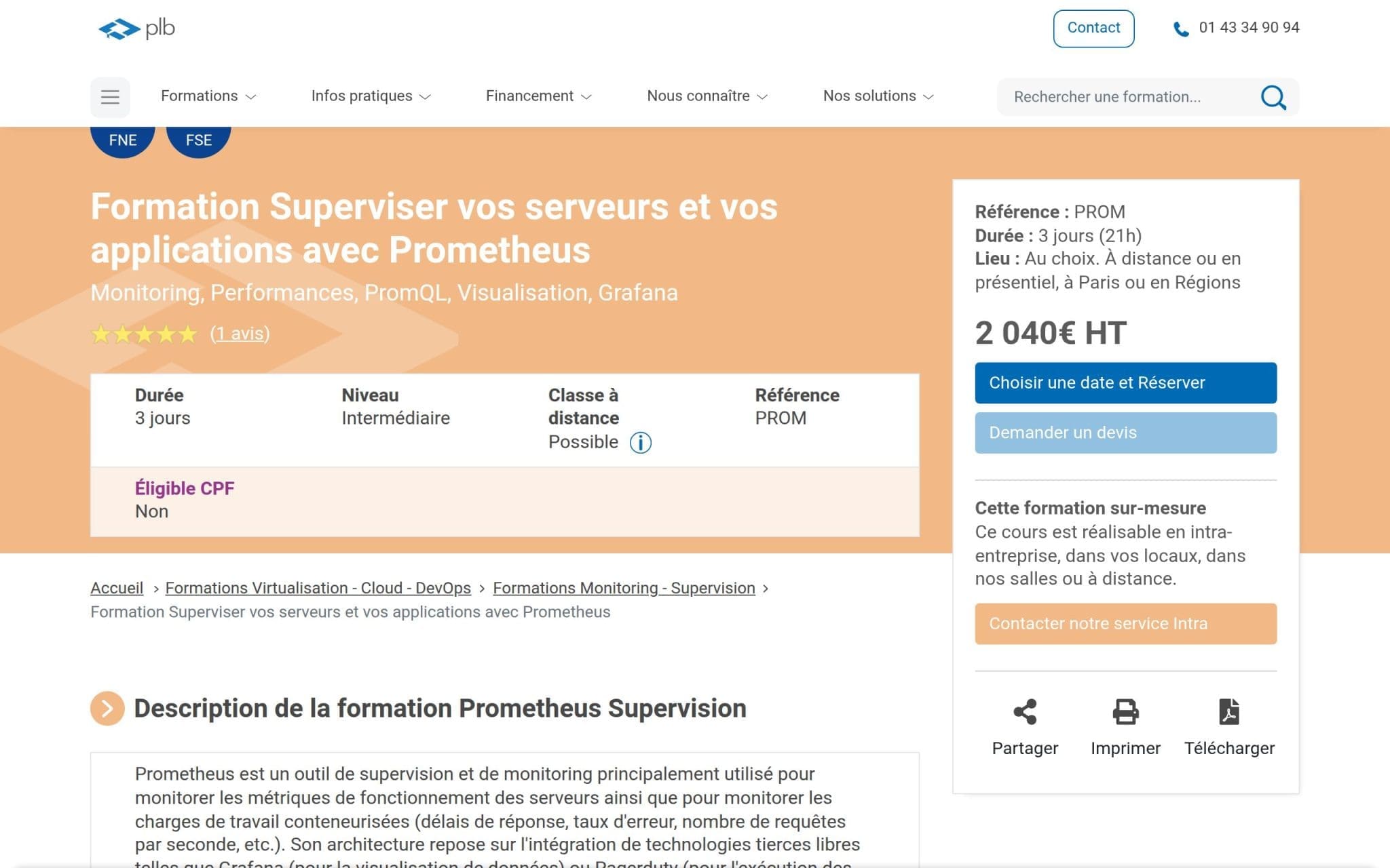 Formation Superviser vos serveurs et vos applications avec Prometheus - Plb Consultant