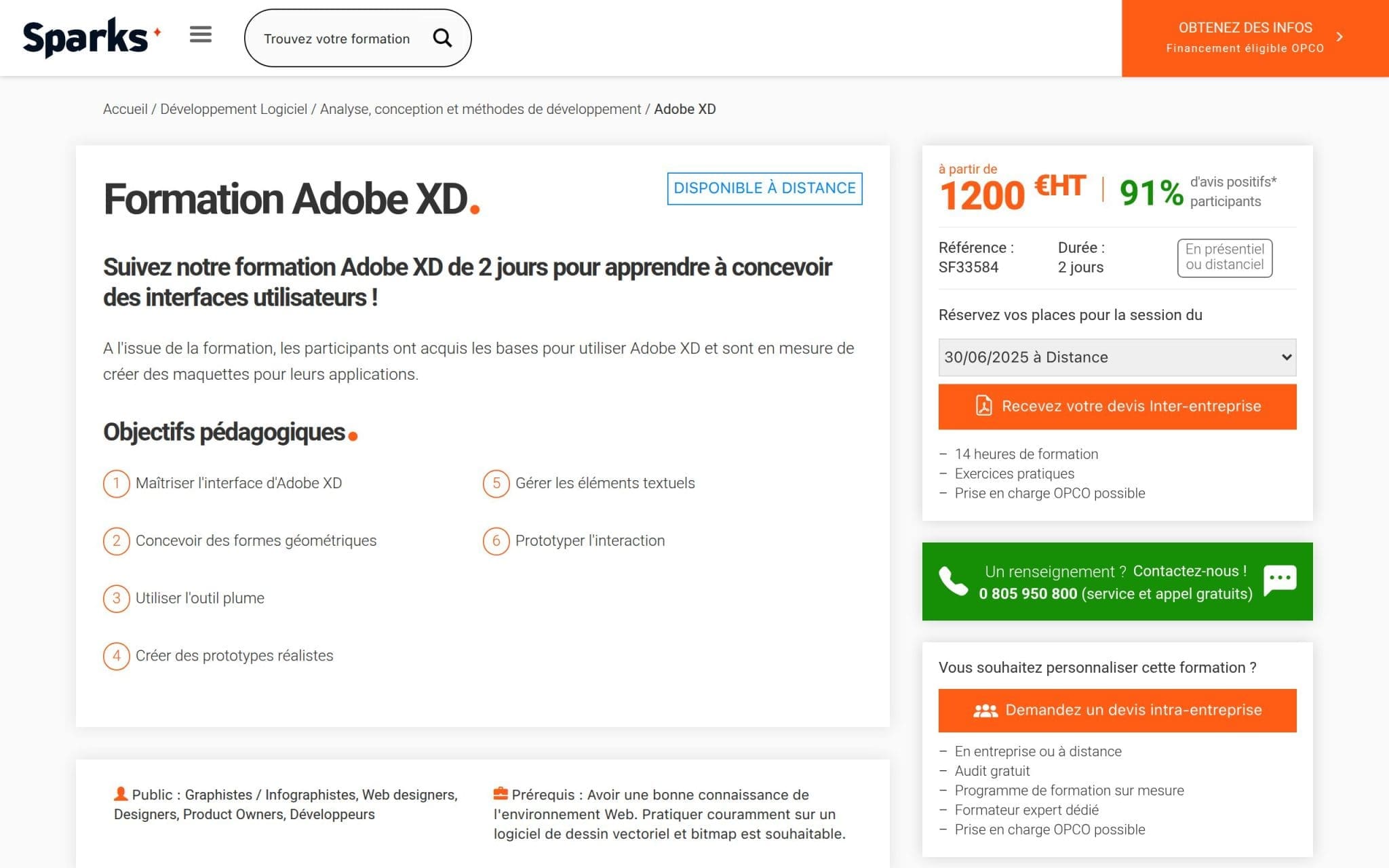 Formation Adobe XD - Sparks