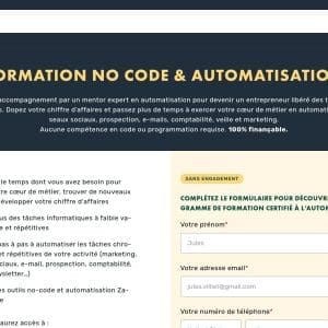 Formation No Code & Automatisation - Livementor