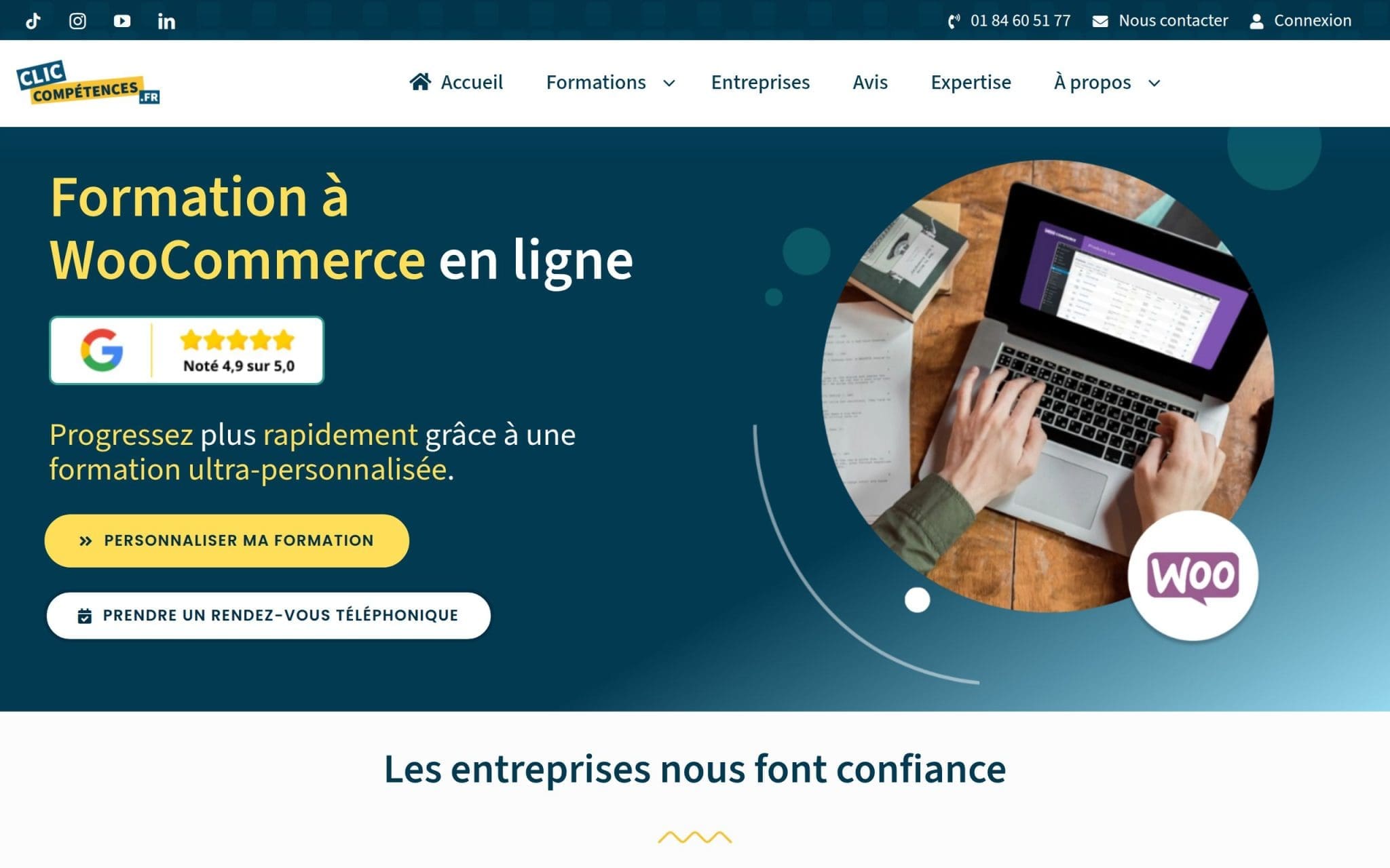 Formation à WooCommerce en ligne - Clic Compétences