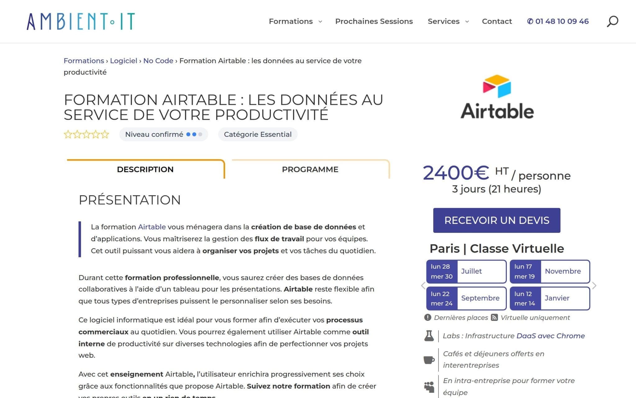 Formation Airtable : les données au service de votre productivité - Ambient IT