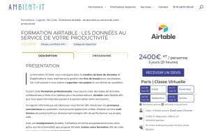 Formation Airtable : les données au service de votre productivité – Ambient IT