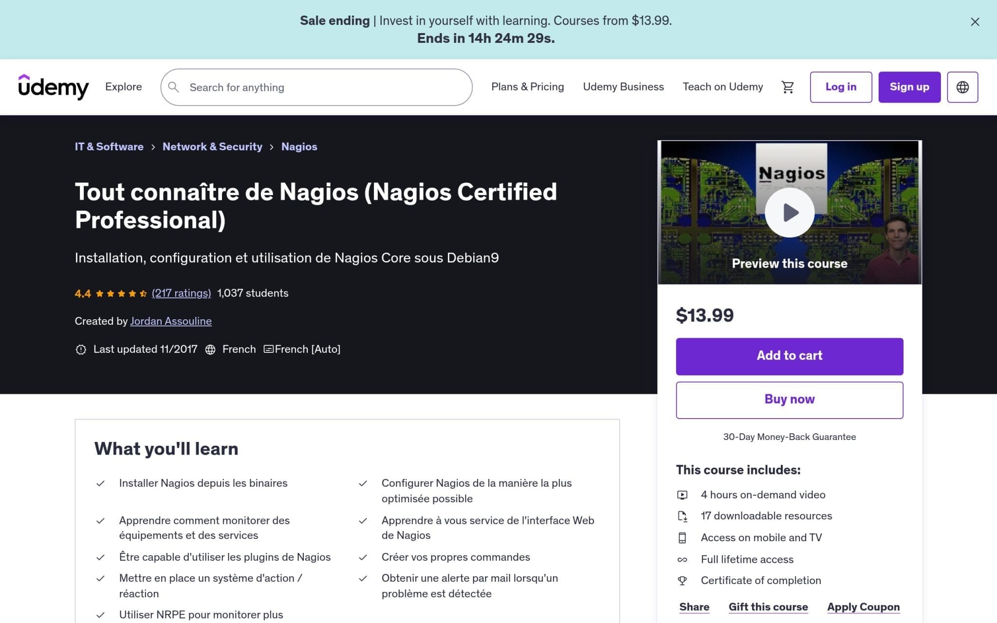 Tout connaĂźtre de Nagios (Nagios Certified Professional) - Udemy