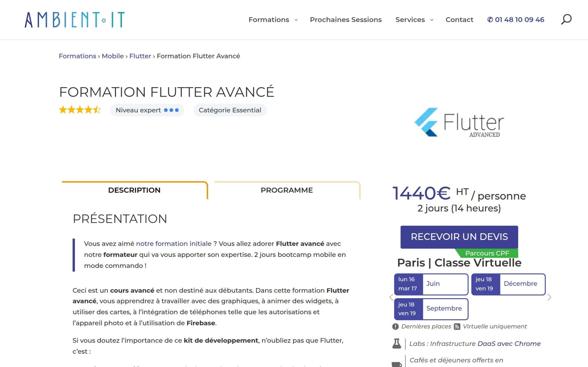 Formation Flutter Avancé - Ambient IT