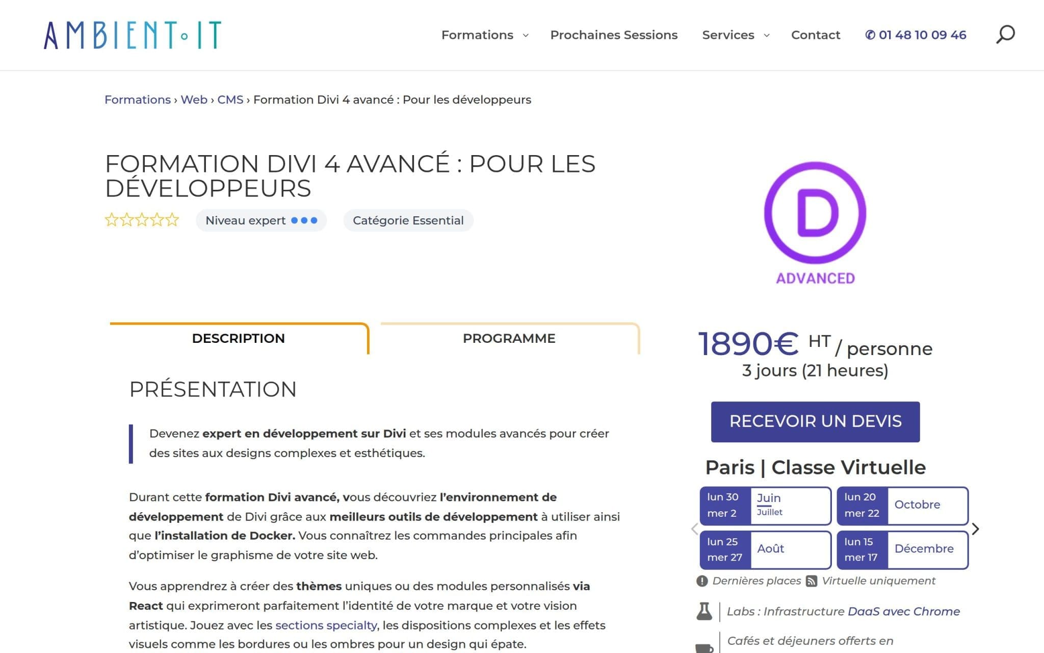 Formation Divi 4 avancé : Pour les développeurs - Ambient IT