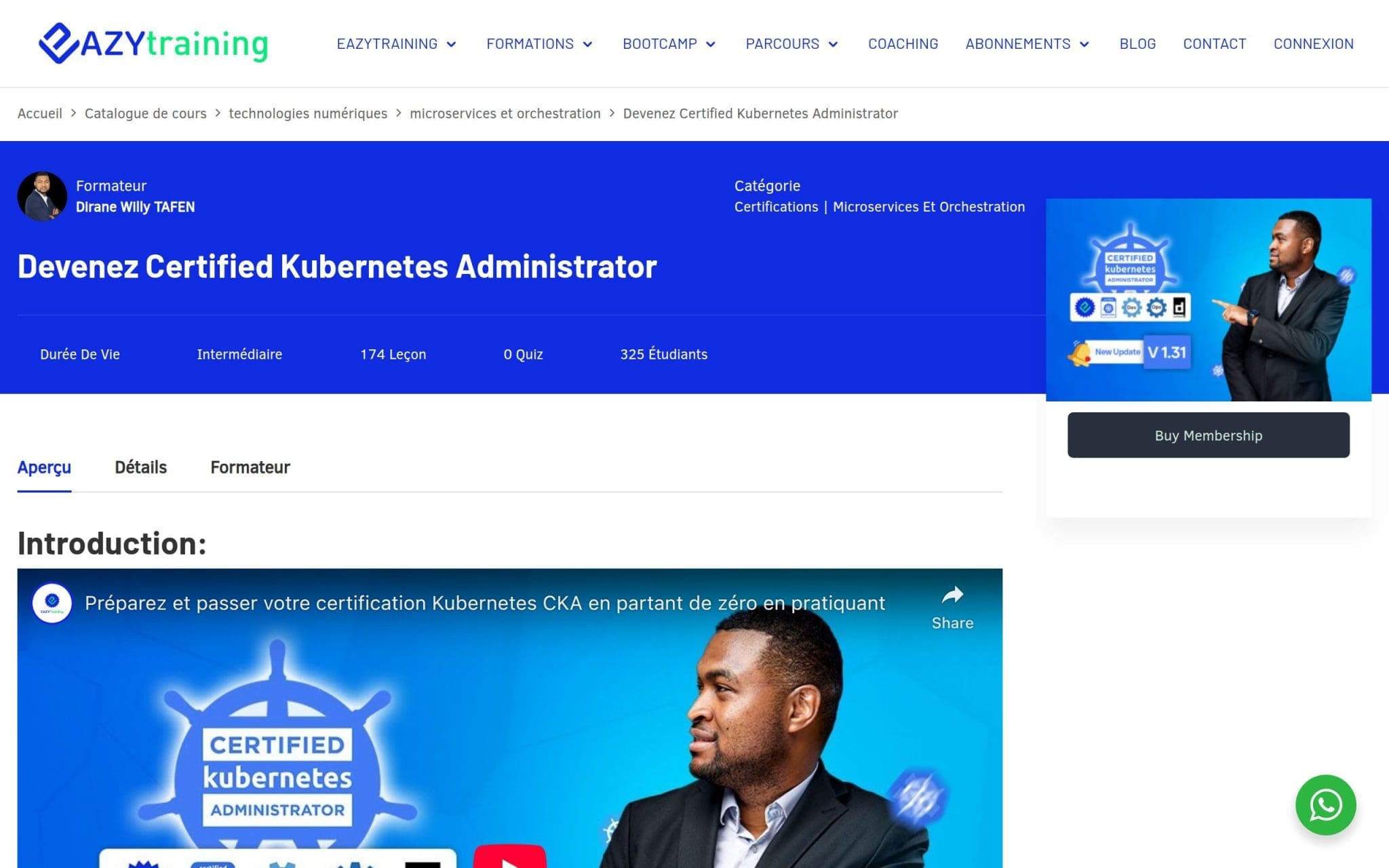 Devenez Certified Kubernetes Administrator - EAZYTraining
