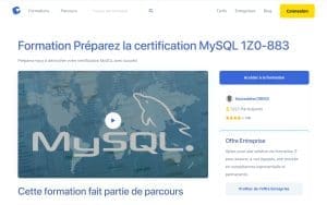 Formation Préparez la certification MySQL 1Z0-883 – Alphorm
