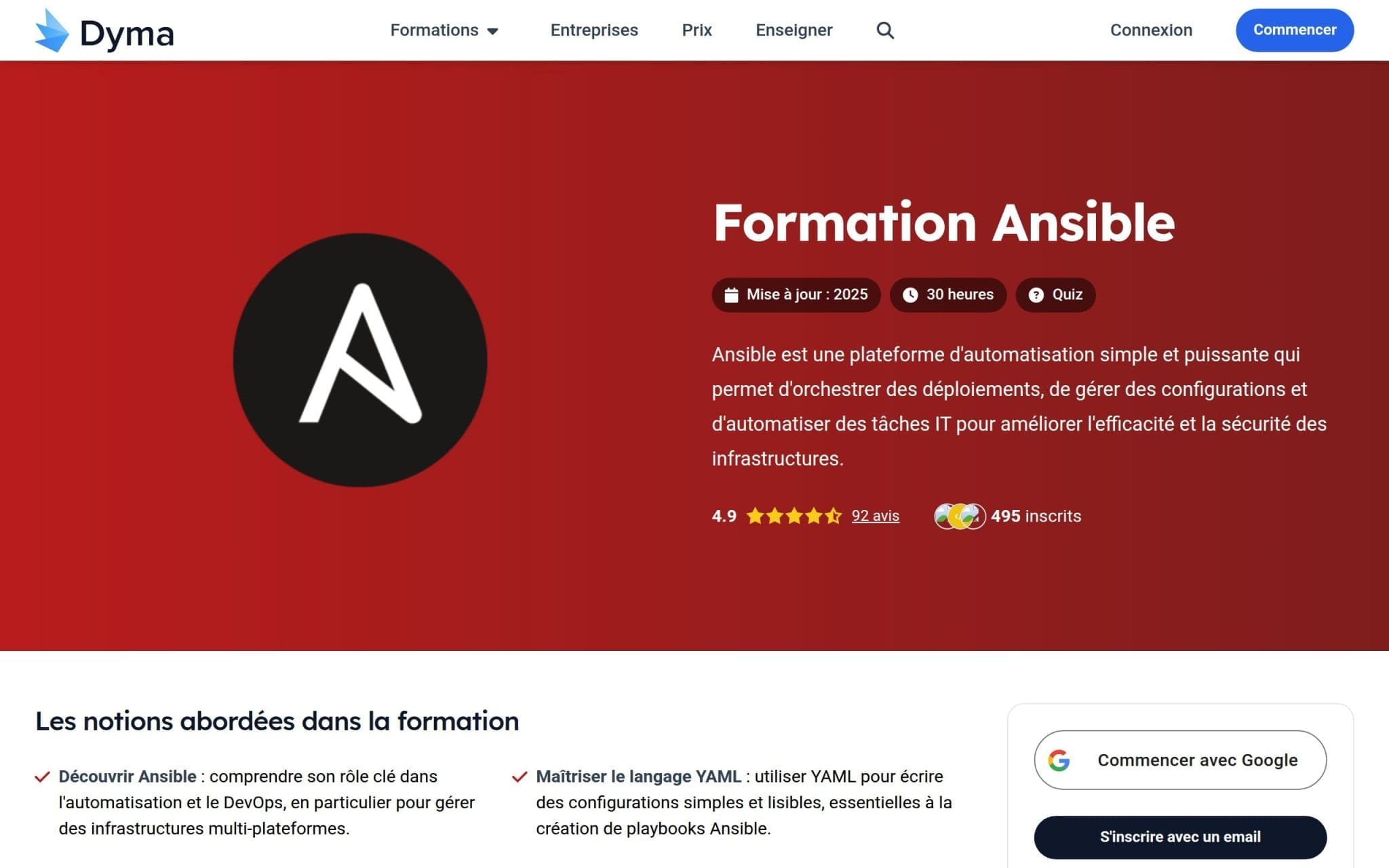 Formation Ansible - Dyma