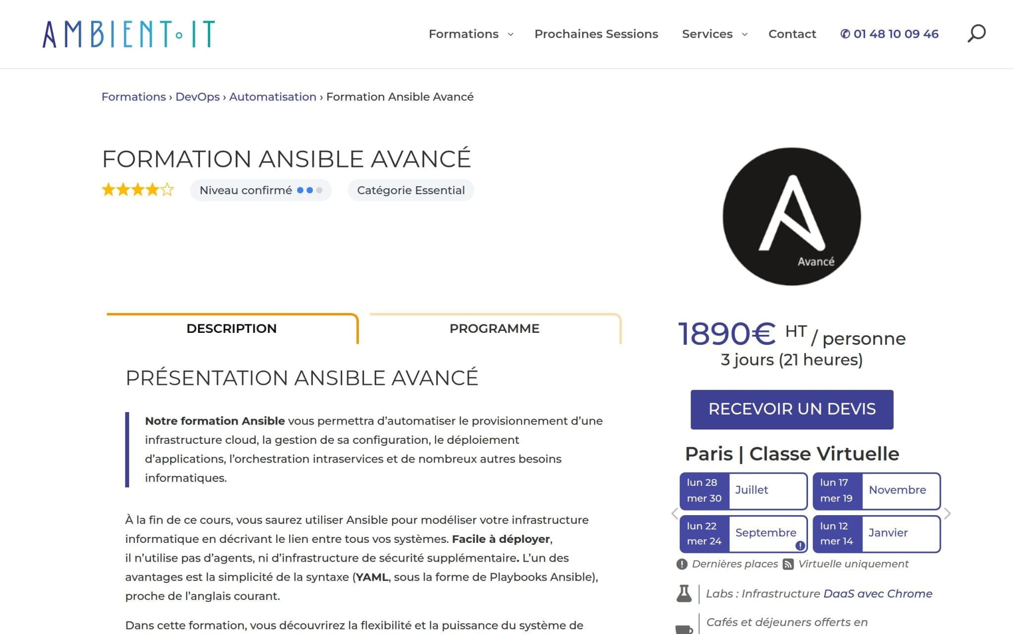 Formation Ansible Avancé - Ambient IT