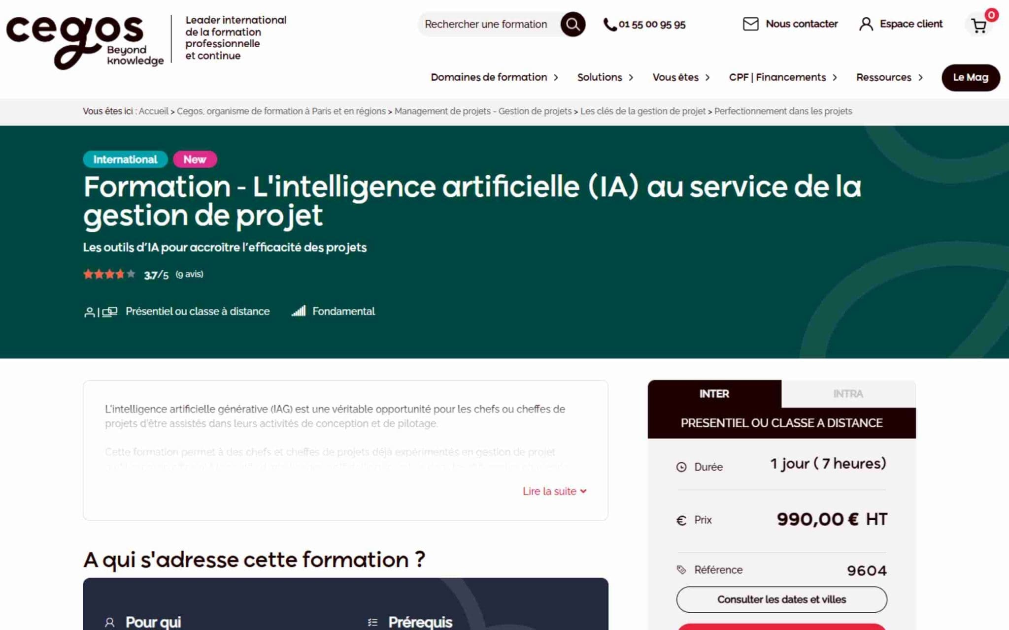 L'intelligence artificielle (IA) au service de la gestion de projet - Cegos