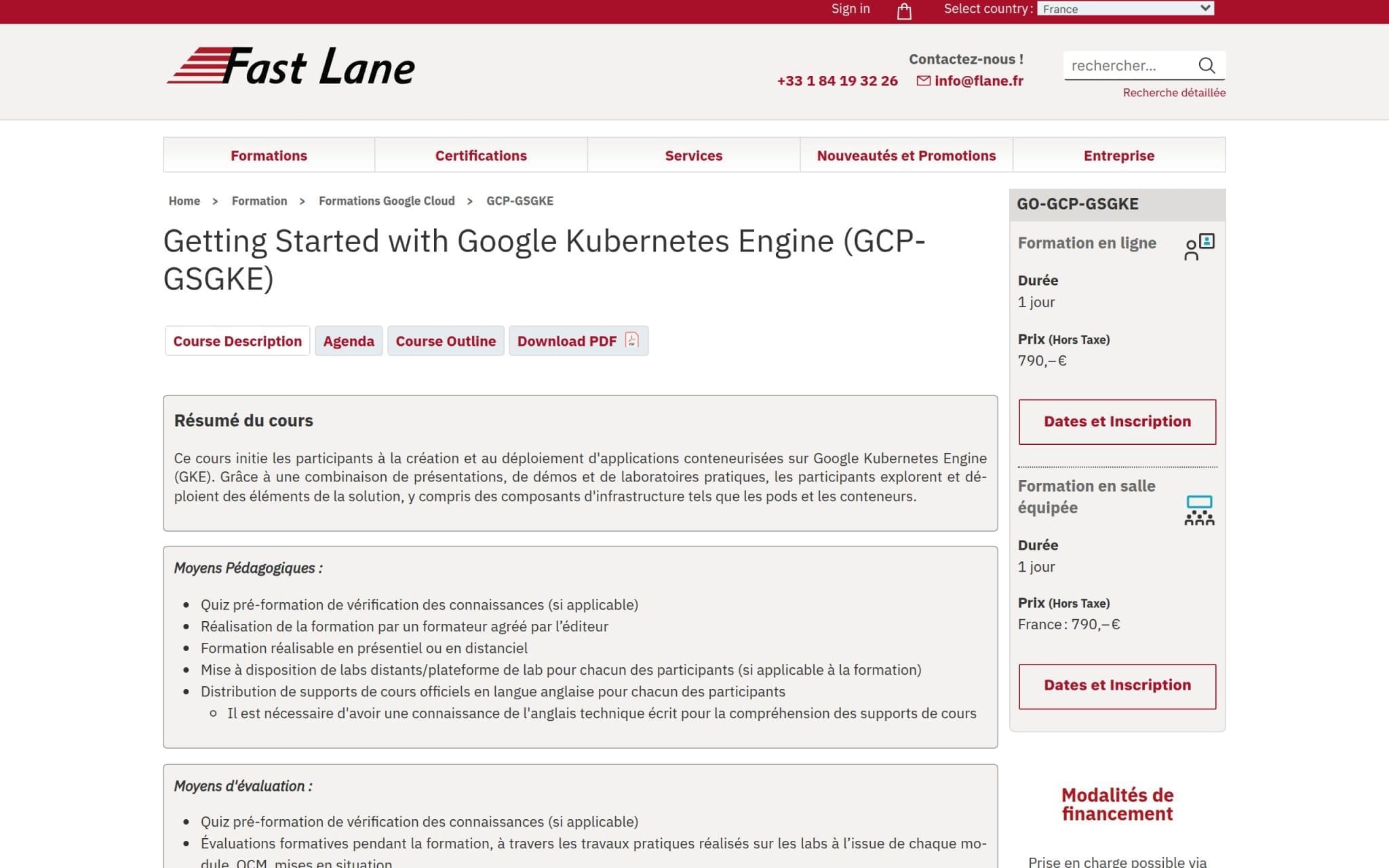 Formation Getting Started with Google Kubernetes Engine (GCP-GSGKE) - Fast Lane