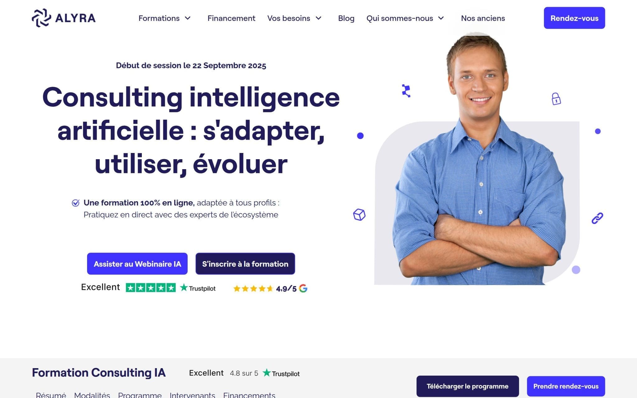 Formation Consulting intelligence artificielle : s'adapter, utiliser, évoluer - Alyra