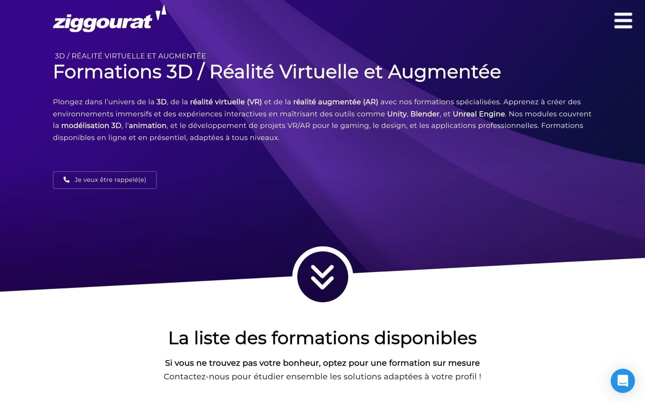 Formations 3D / Réalité Virtuelle et Augmentée - Ziggourat Formation
