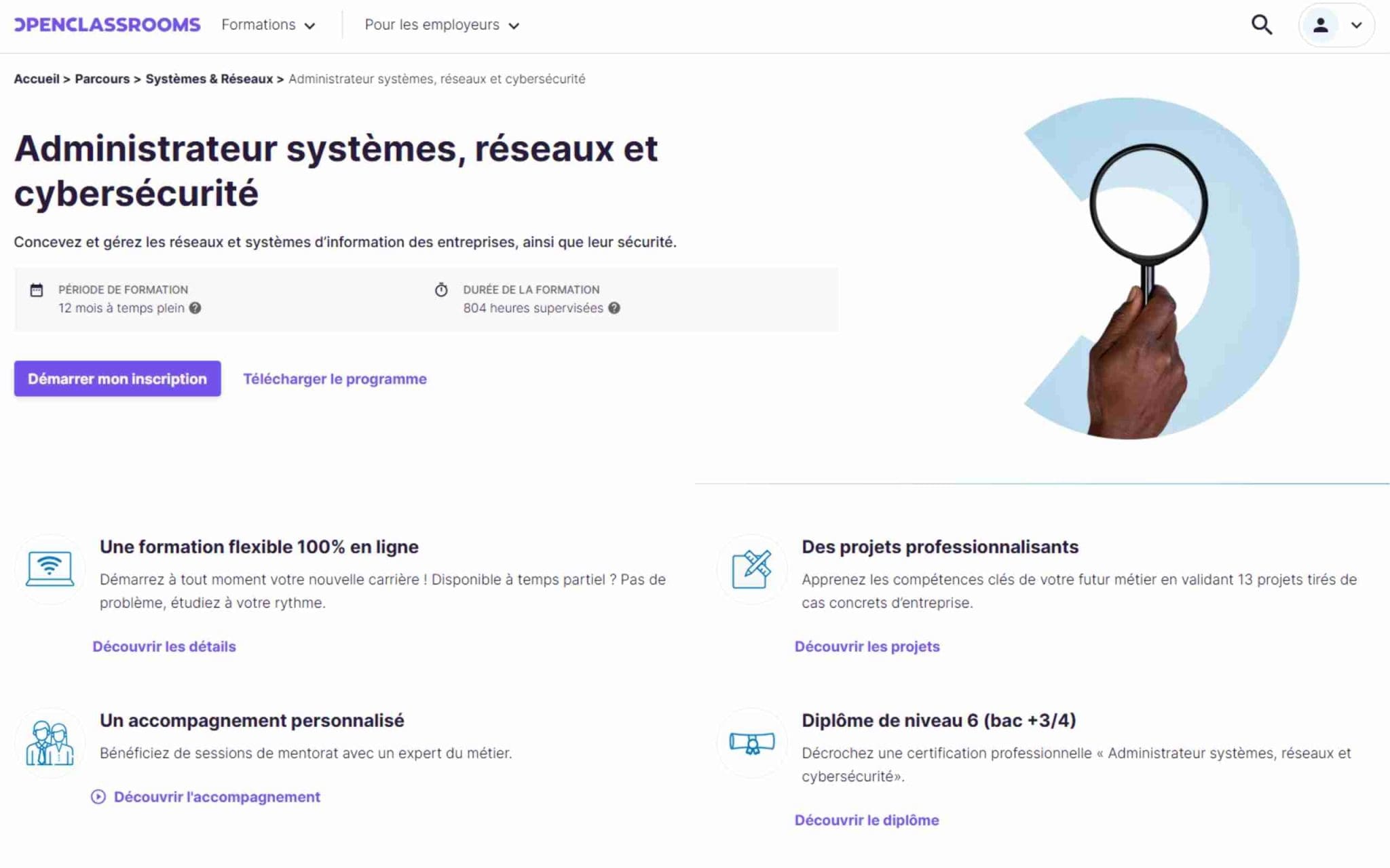 Administrateur systèmes, réseaux et cybersécurité - OpenClassrooms