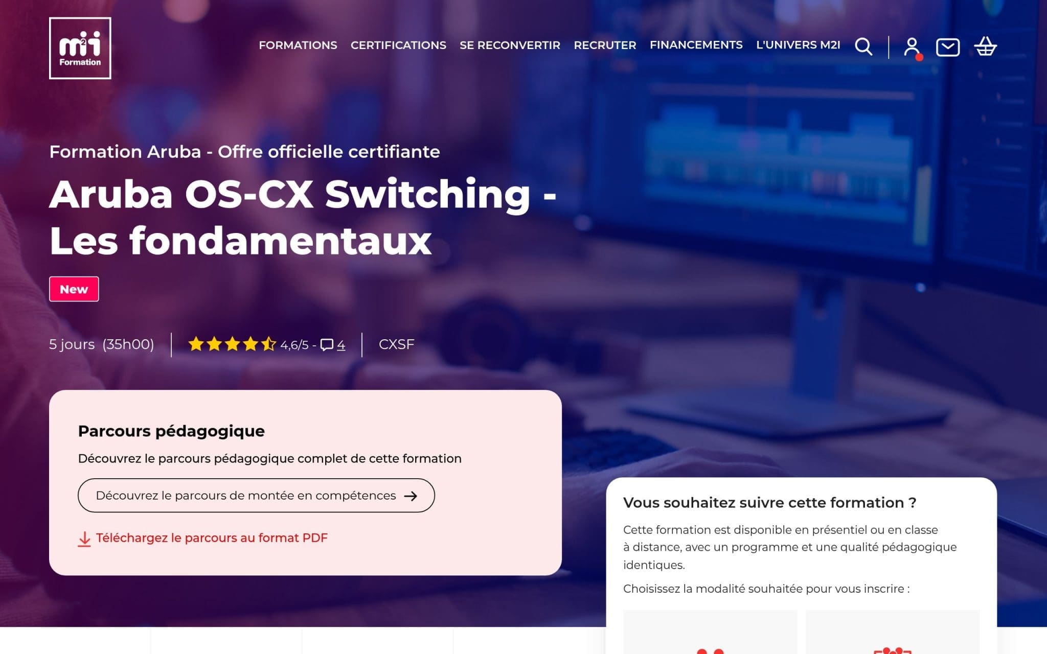 Aruba OS-CX Switching - Les fondamentaux - M2i